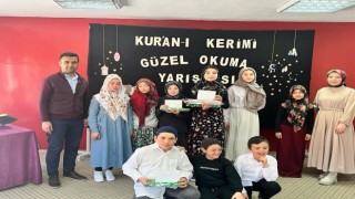 Hisarcık Karbasan Ortaokulunda Kuran-ı Kerimi güzel okuma yarışması