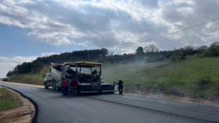 İlyasbey köyünün yolu sıcak asfalt oldu