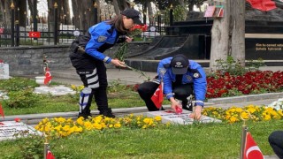 İstanbul polisi bayram öncesinde şehit ailelerini yalnız bırakmadı