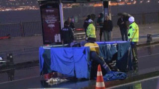 İstanbulda otomobilin altında kalan motosiklet sürücüsü hayatını kaybetti