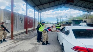 Jandarma bayramda da iş başında