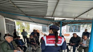Jandarma orman yangınlarına karşı bilgilendirdi