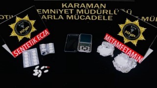 Karamanda uyuşturucu ticaretinden 1 kişi tutuklandı