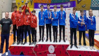 Karatayın trampolin cimnastik takımı 1. oldu