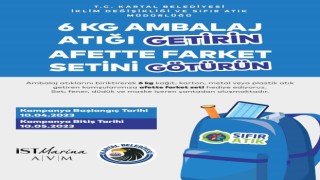 Kartal Belediyesinden ‘Atığı Getirin, Afette Farket Setini Götürün kampanyası