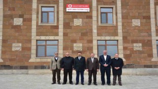 Kaymakam Bingöl, Şehit Öztürkün vasiyeti olan cami ve külliyeyi ziyaret etti
