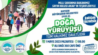 Kayseri Büyükşehirden Doğa Yürüyüşü