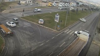 Kaza anları kamerada