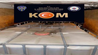 Kocaelide 2 ton 150 litre kaçak akaryakıt ele geçirildi