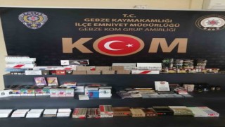 Kocaelide 7 bin 200 içi dolu makaron ele geçirildi
