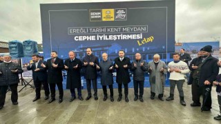 Konya Büyükşehir Ereğli Kent Meydanındaki dükkanları ihya ediyor