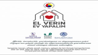 Konya iş dünyasından El Verin Ev Yapalım kampanyasında destek