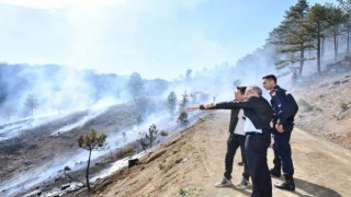 Konyada ormanlık alanda yangın kontrol altına alındı