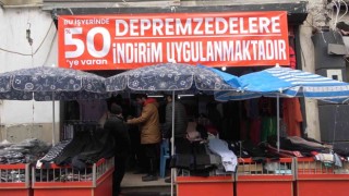 Küçük esnaftan depremzedelere destek: Ürünlerde yüzde 50 indirim yaptı