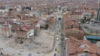 Malatyadaki yıkım havadan görüntülendi