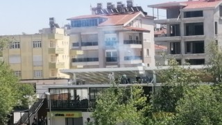 Manavgat Balıkçılar Çarşısında baca yangını ucuz atlatıldı