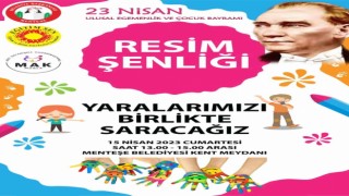 Menteşede 23 Nisan resim şenliği