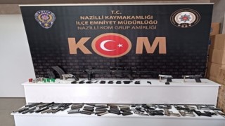 Nazillide silah operasyonu: 1 tutuklama