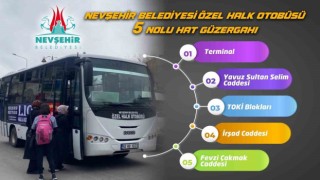 Nevşehirde otobüs güzergahı değişti