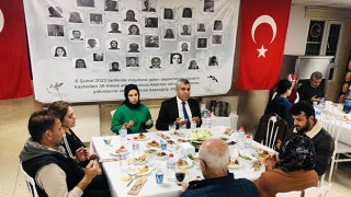 Osmaniye'de Deprem şehidi öğretmen yakınları iftarda buluştu