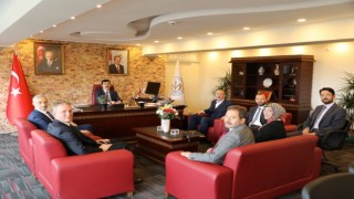 Rektör Ahmet Tekine tebrik ziyaretleri devam ediyor