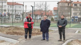 Ressam Ahmet Yakupoğlu Parkında çalışmalar son aşamaya doğru geldi