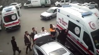 Sanayi sitesinde levyeli saldırı kamerada