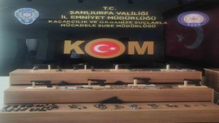 Şanlıurfada silah ve tarihi eser kaçakçılığı operasyonu: 2 gözaltı