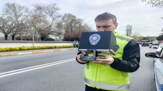 Sarıyerde dron destekli trafik denetimi gerçekleştirildi