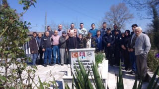 Şehit polis kabri başında anıldı