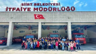 Siirt itfaiyesinden öğrencilere eğitim