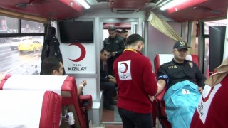 Şişli Emniyet Müdürlüğü ekipleri Kızılaya kan bağışladı