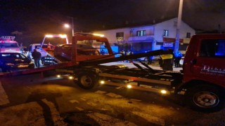 Tali yoldan çıkan araç kazaya sebep oldu: 4 yaralı