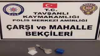 Tavşanlıda altın kutusu içerisinde uyuşturucu