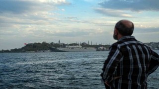 TCG Anadolu ile Ayasofya Camiinin aynı karedeki manzarası mest etti