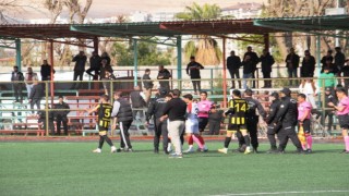 Teknik direktör, futbolcularına küfreden rakip kaleciyi saha içinde kovaladı