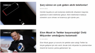 Teknoloji Haberlerini Kaçırmayın