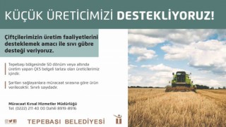 Tepebaşından küçük üreticiye sıvı gübre desteği