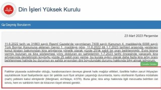 Trabzonlu kira artışı ile ilgili Din İşleri Yüksek Kuruluna fetva başvurusunda bulundu, kurul cevabını siteden duyurdu