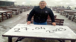 Uludağda nisan ayında kar sürprizi