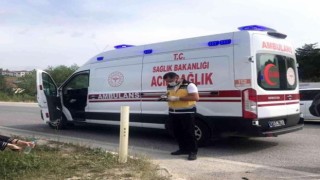 Üniversite kavşağında trafik kazası; 1 yaralı