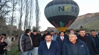 Vali Çiçek ve Başkan Büyükkılıç, turizm cenneti Soğanlı Vadisinde