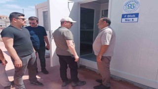 Vali Ergün, konteyner kentte ikamet eden vatandaşları ziyaret etti