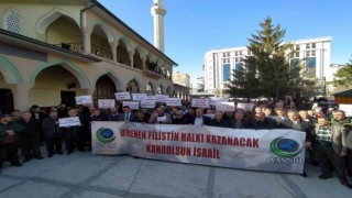Vanda İsrailin Mescid-i Aksaya saldırıları protesto edildi