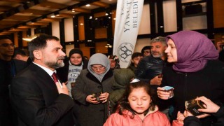 Yakutiye Belediyesi depremzedeleri iftar yemeğinde ağırladı