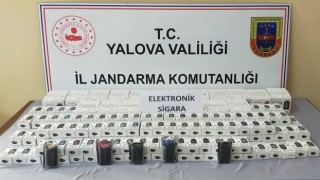 Yalovada 290 adet elektronik sigara ele geçirildi