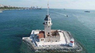 11 Mayısta ziyarete açılacak olan Kız Kulesi dron ile havadan görüntülendi