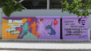 19 Mayıs gençlik enerjisi trafoya yansıtıldı