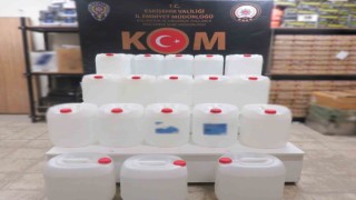 600 litre etil alkol ele geçirildi