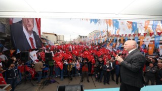 Ak Parti Horasanda miting yaptı